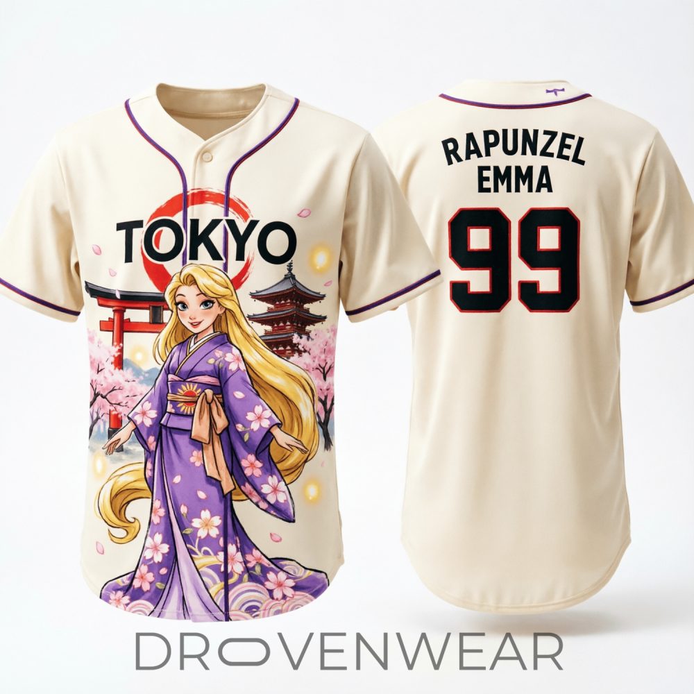 Tangled X Tokyo Princess Baseball Jersey
