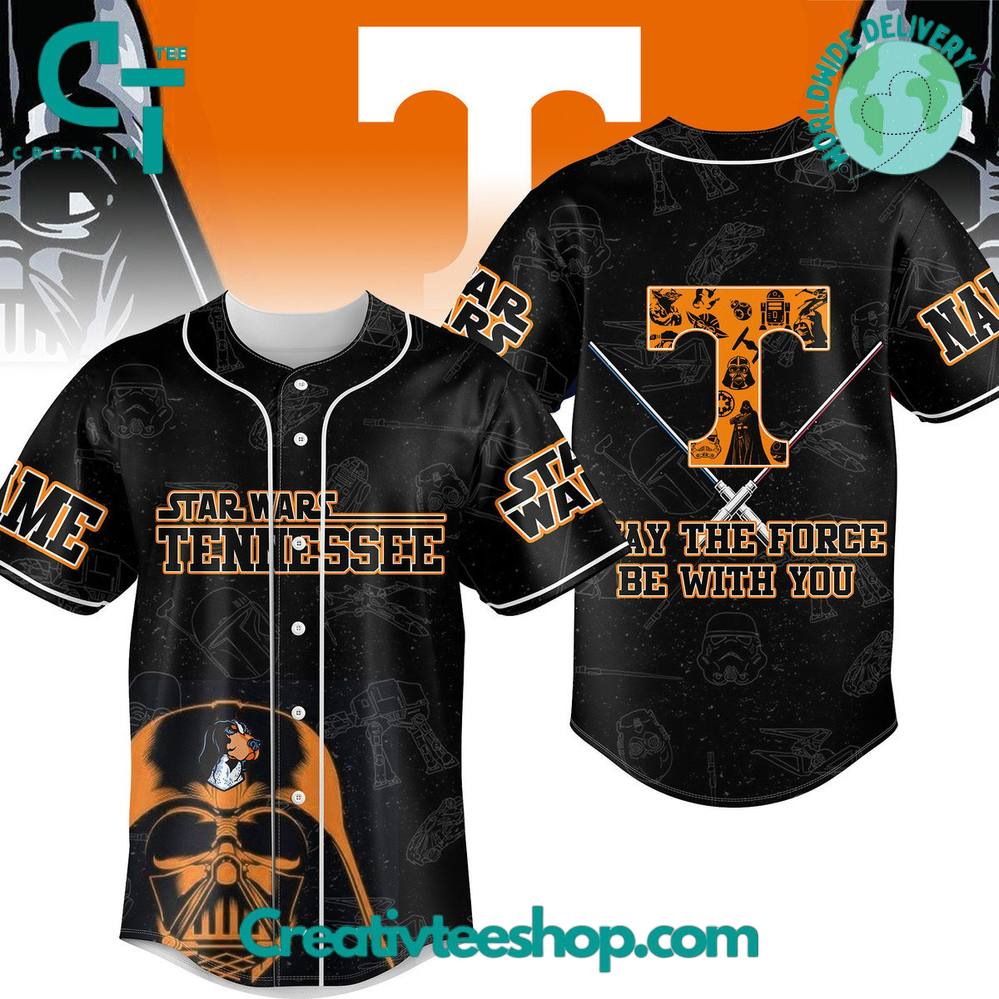 Tennessee Volunteers X Star Wars "May The Force Be With You" Special Baseball Jersey