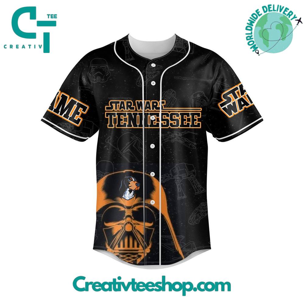 Tennessee Volunteers X Star Wars "May The Force Be With You" Special Baseball Jersey