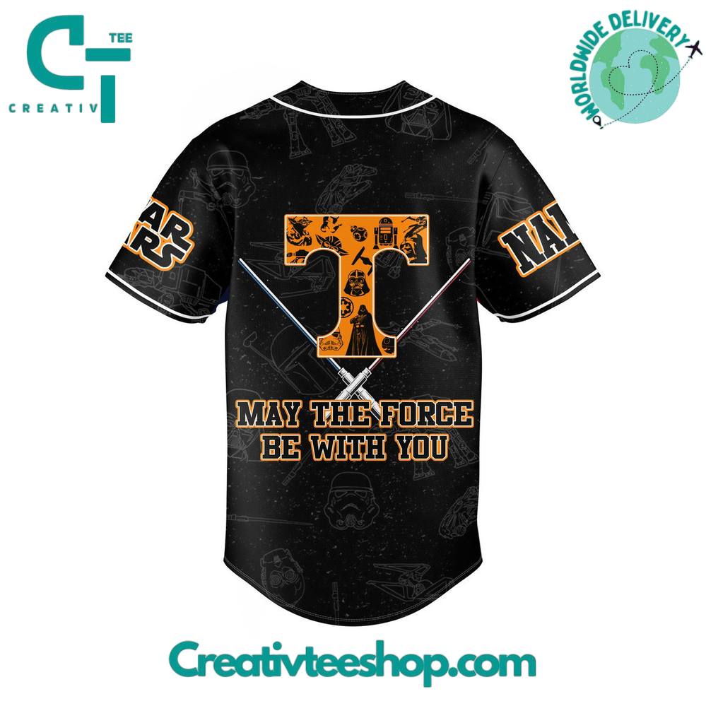 Tennessee Volunteers X Star Wars "May The Force Be With You" Special Baseball Jersey