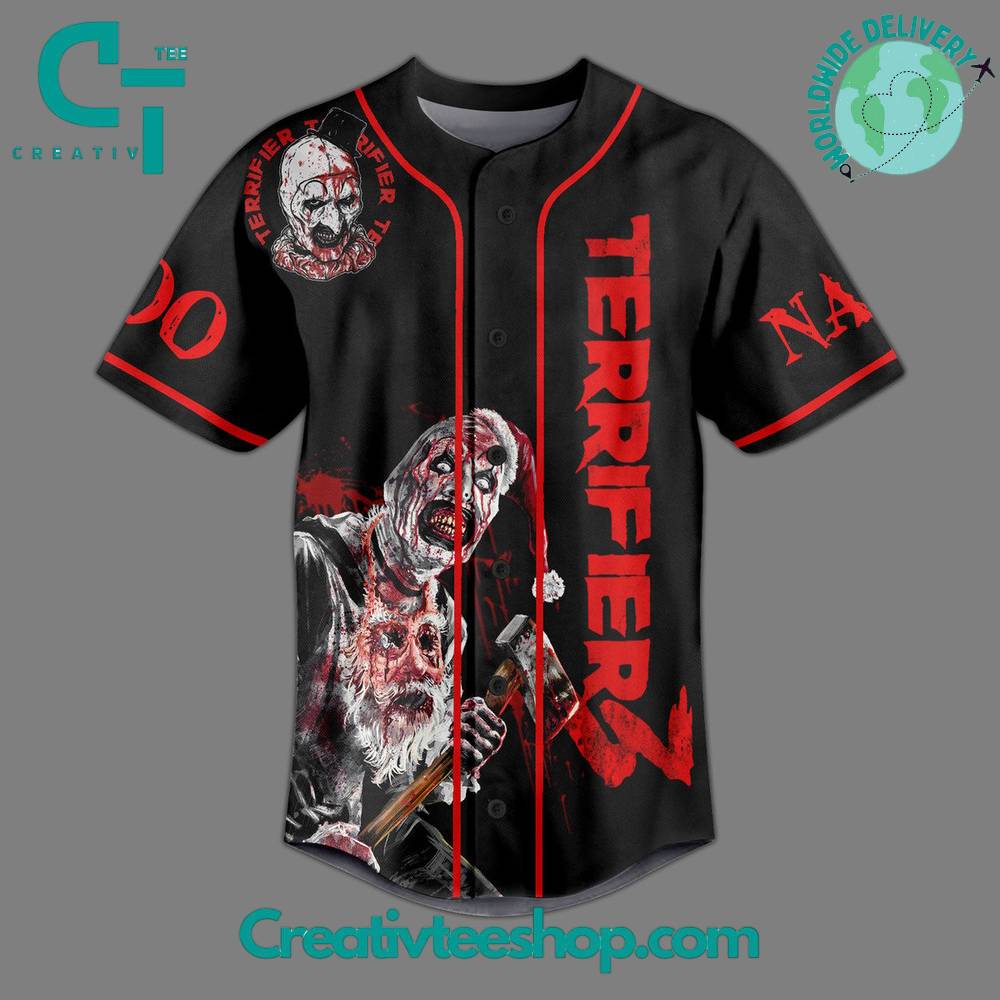Terrifier 3 Out Of Style Baseball Jersey