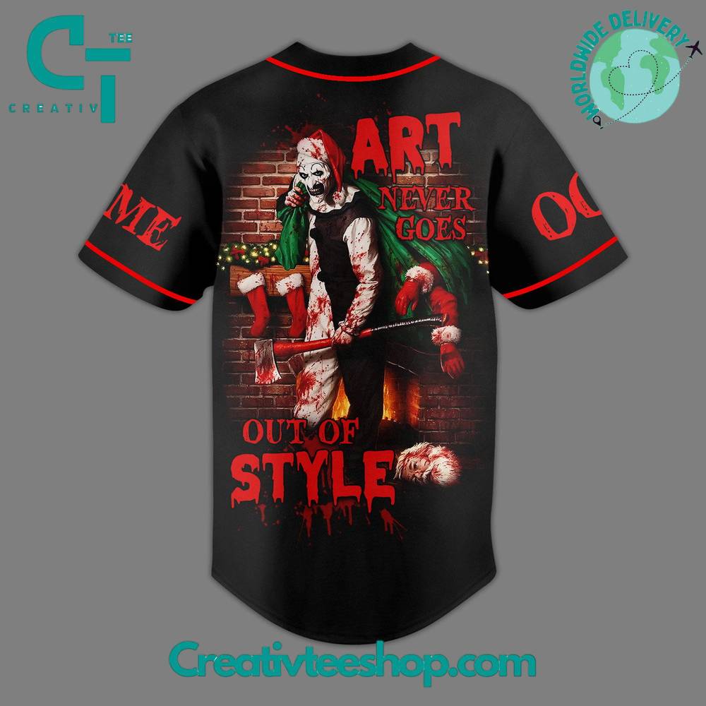 Terrifier 3 Out Of Style Baseball Jersey