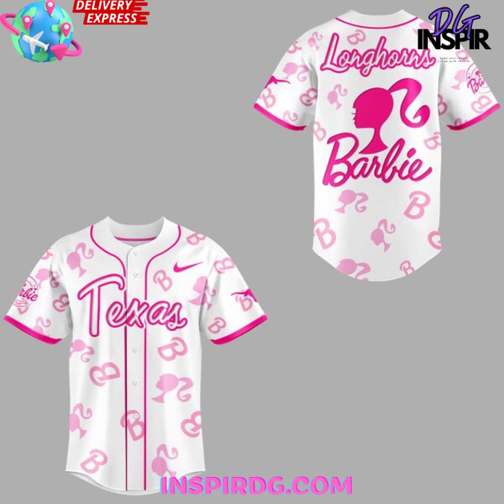 Texas Longhorns X 2025 Barbie Night Special Baseball Jersey