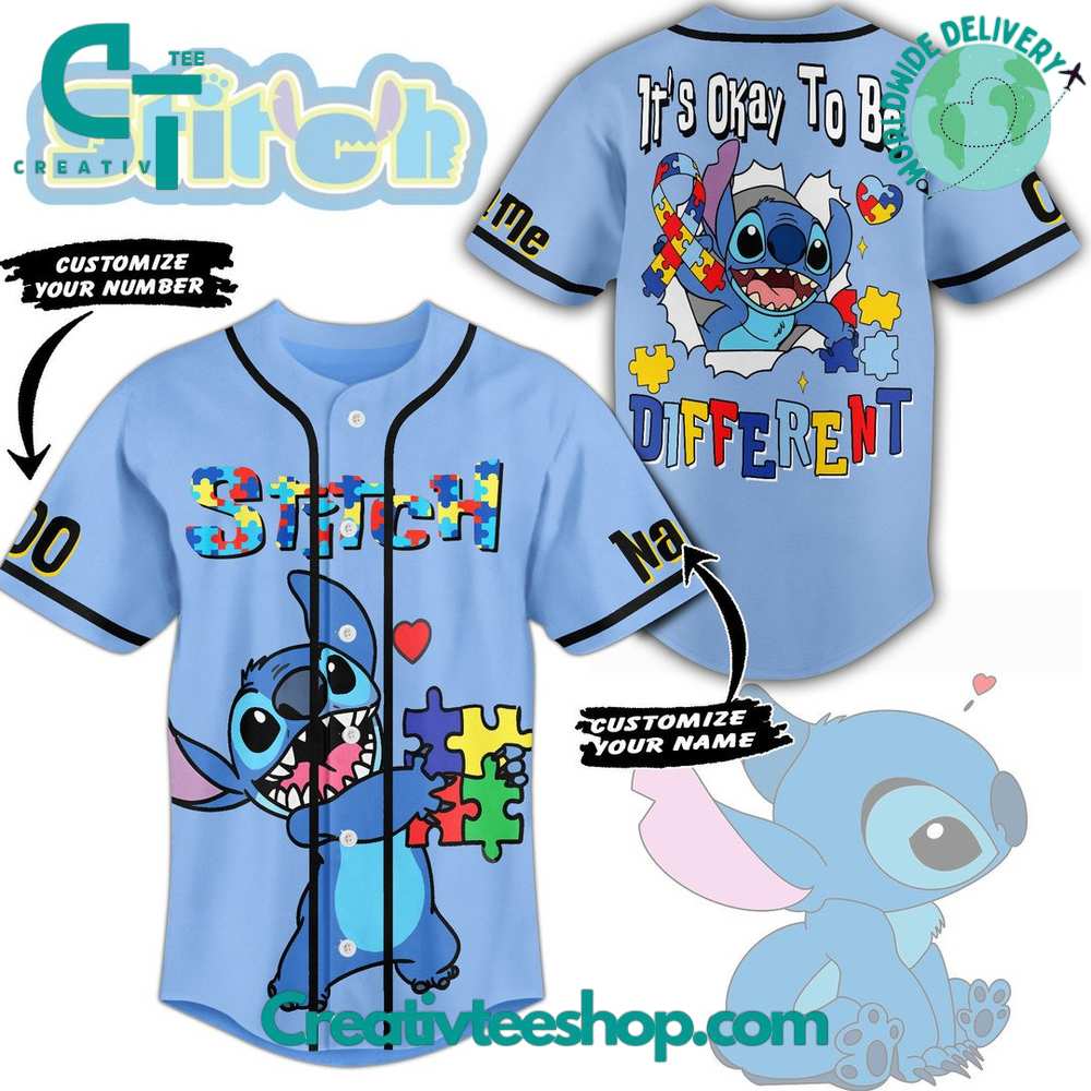 The Stitch Autism Awareness Baseball Jersey