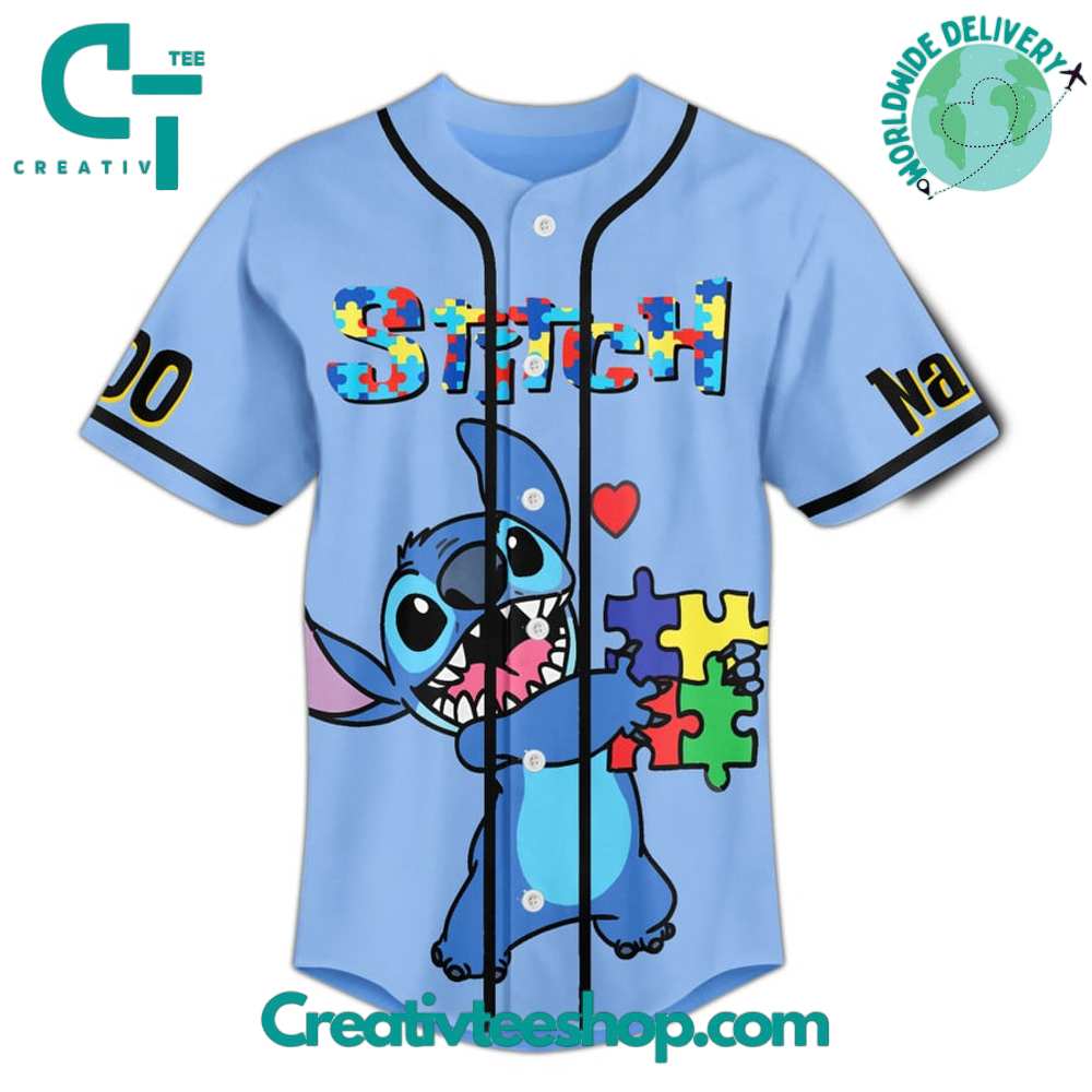 The Stitch Autism Awareness Baseball Jersey