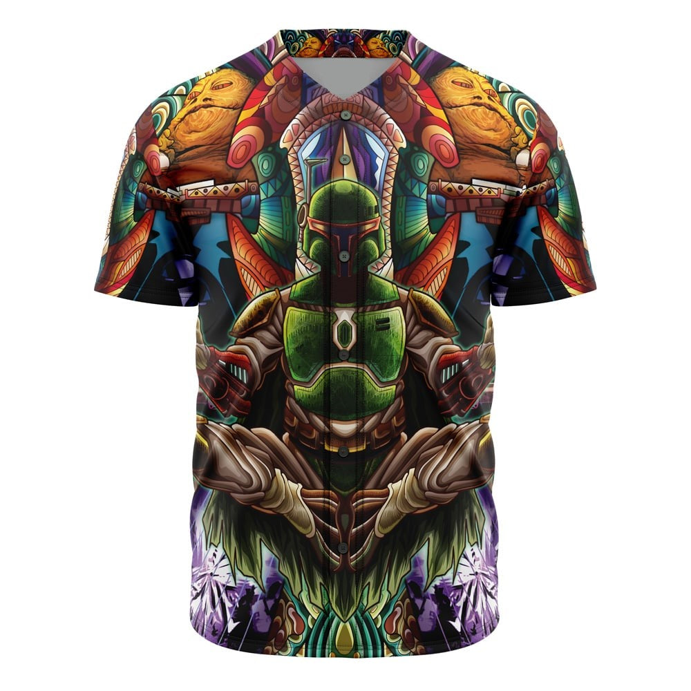 Vibrant Sci-Fi Art Jersey Shirt – Bold Galactic Design For Unique Style