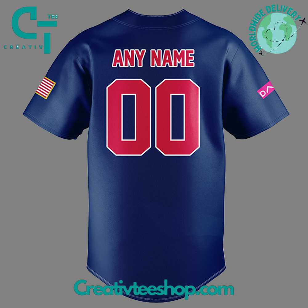 Usa Baseball Wbsc Navy Jersey