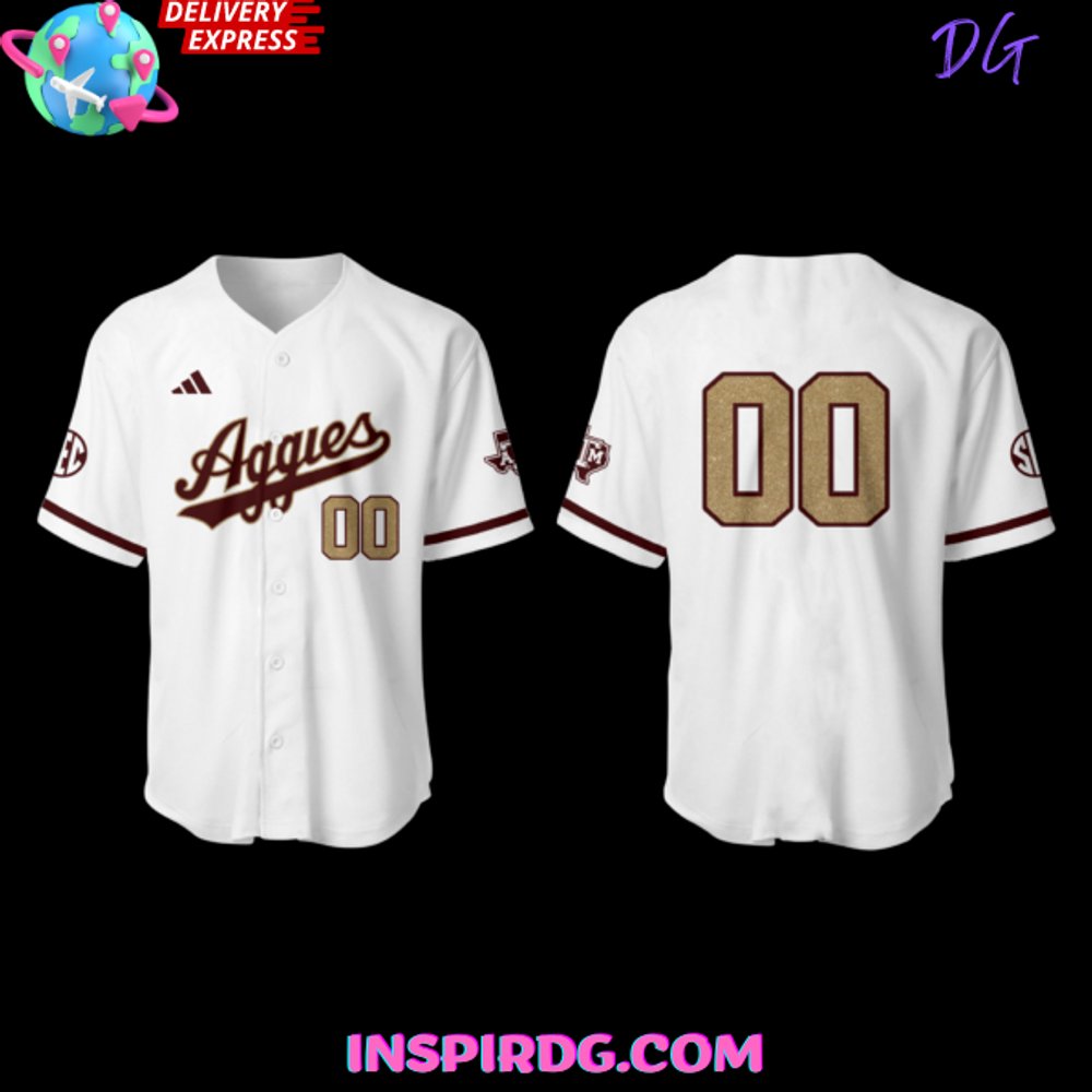 Texas A&amp;M Aggies Baseball New Uniform 2025 Jersey