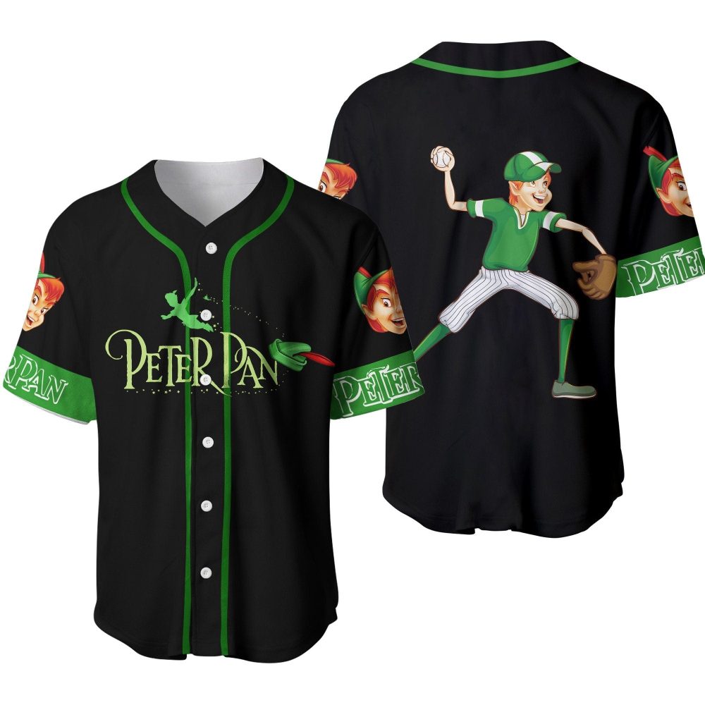 Peter Pan Baseball Jersey – Playful Design, Perfect For Fans &amp; Collectors