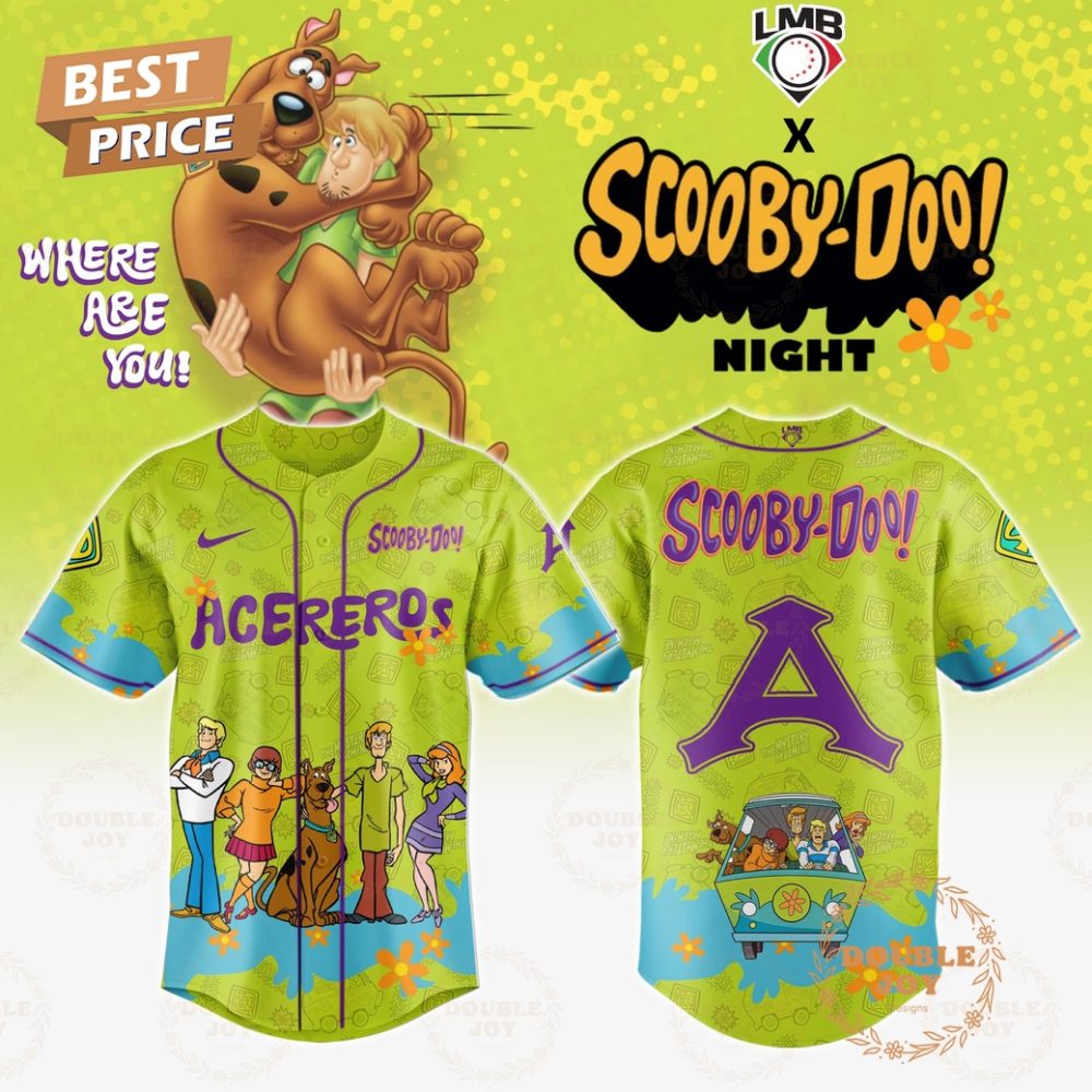 Acereros De Monclova Where Are You! Scooby-Doo! Night 2025 Limited Edition Baseball Jersey