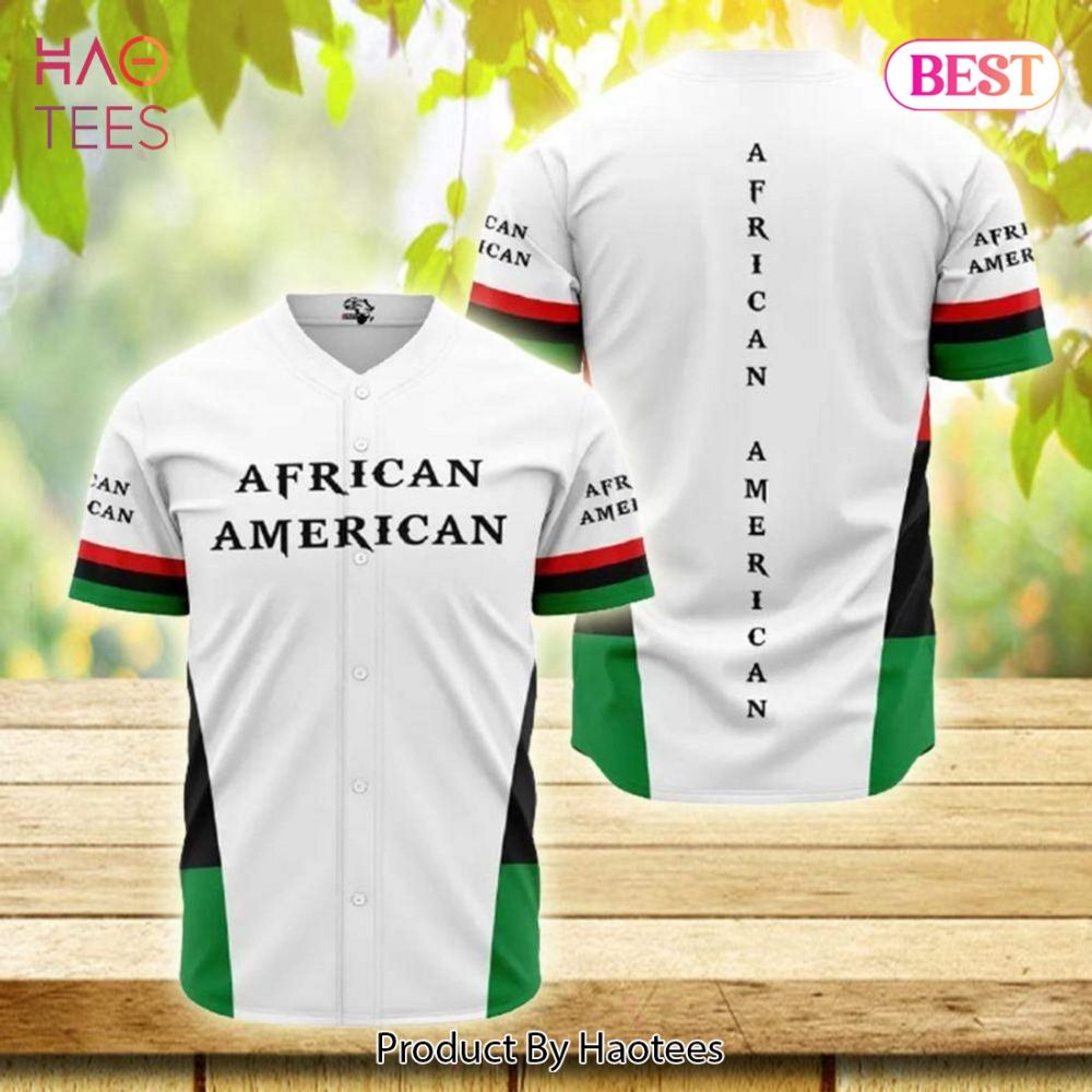 Stylish African American Pride Baseball Jersey - Unisex, Bold Design, Comfortable Fit