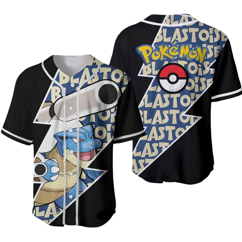 Blastoise Pokémon Baseball Jersey - Cool Fan Apparel For Gamers &amp; Collectors