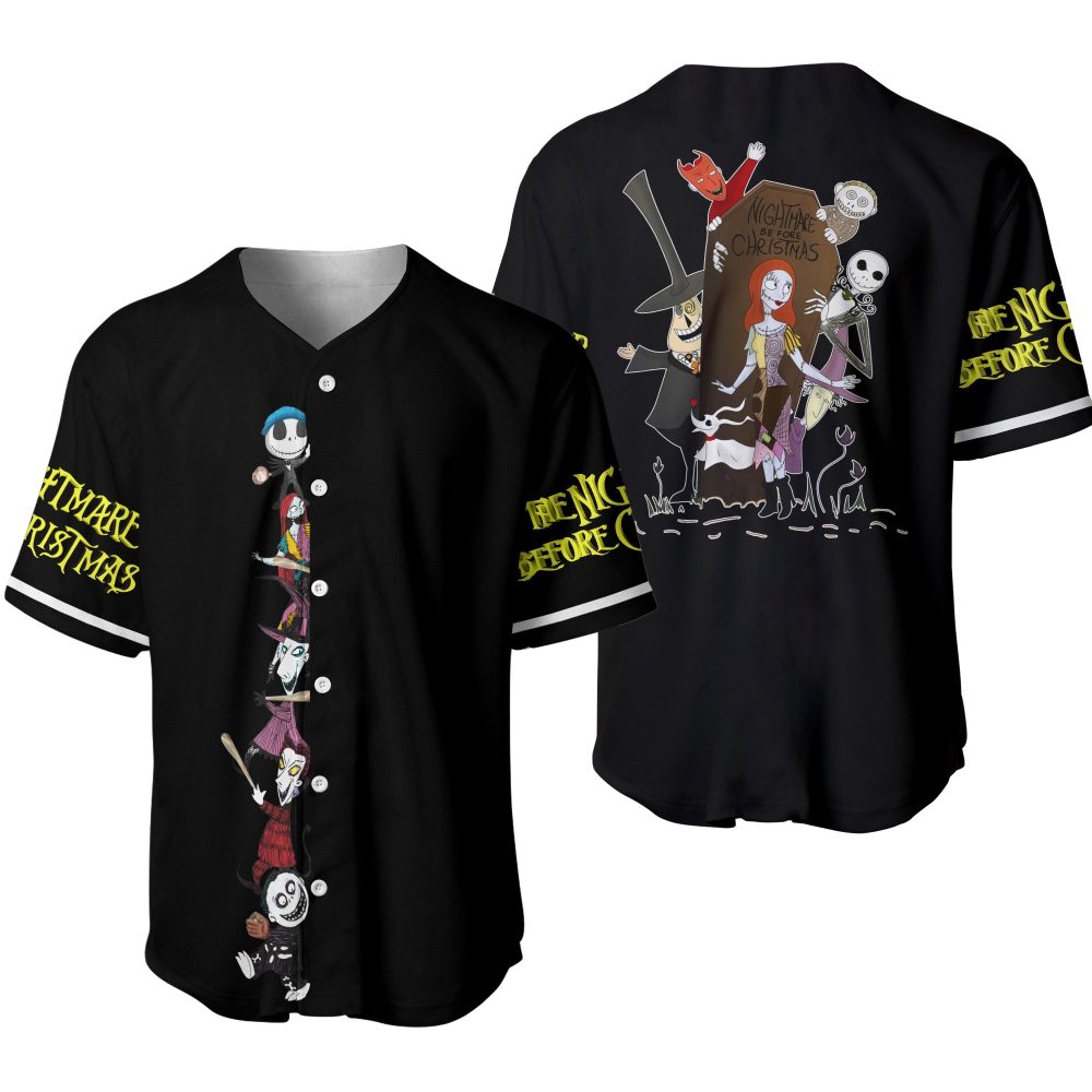 Nightmare Before Christmas Baseball Jersey – Unique Halloween &amp; Christmas Fashion