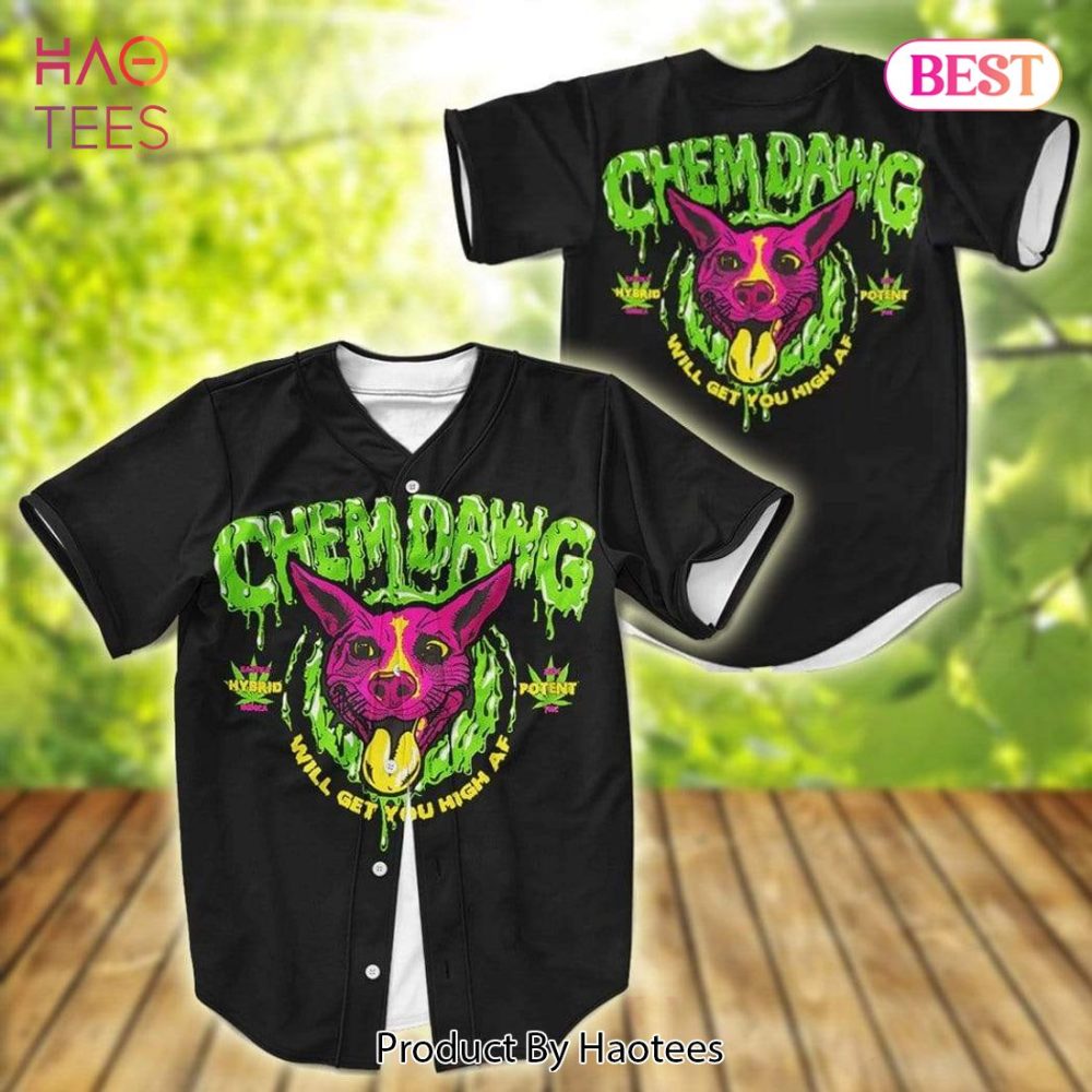 Vibrant Chemdawg Baseball Jersey - Graphic Streetwear By Haotees, Unisex Casual Style