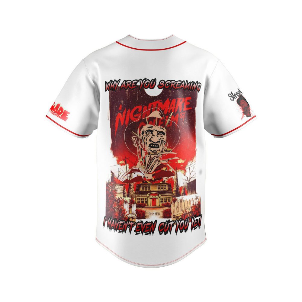 Freddy Krueger Baseball Jersey - Horror Movie Fan Apparel - Unique Gift For Nightmare Lovers