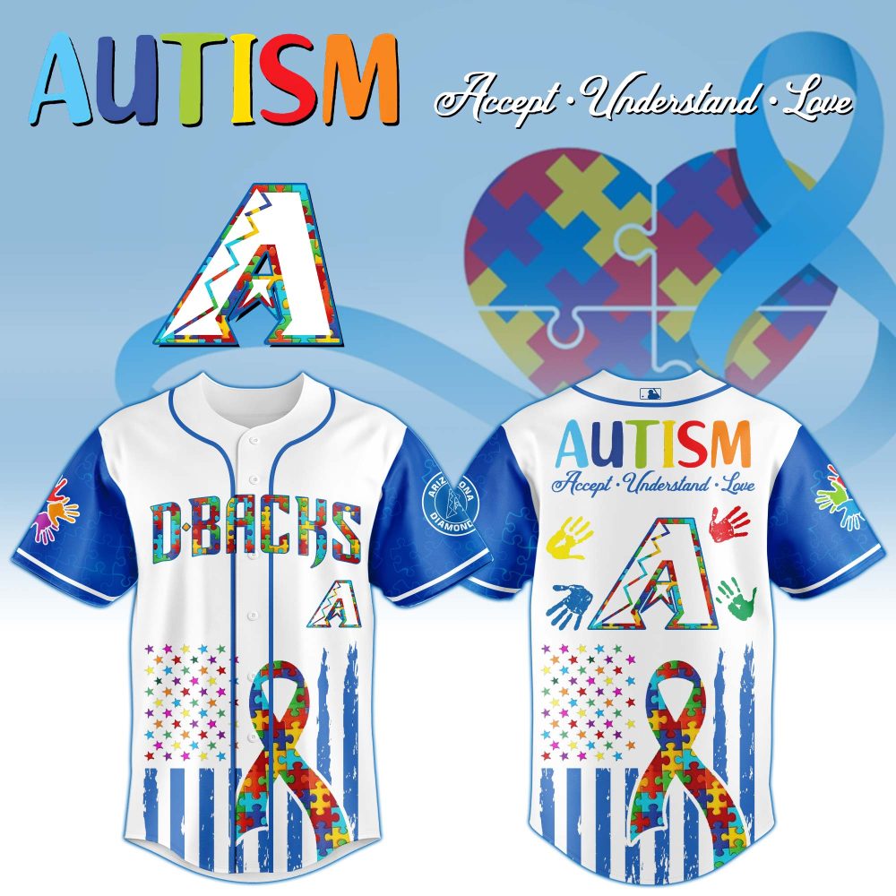 Colorful Autism Awareness Baseball Jersey - Support &amp; Love With Style!