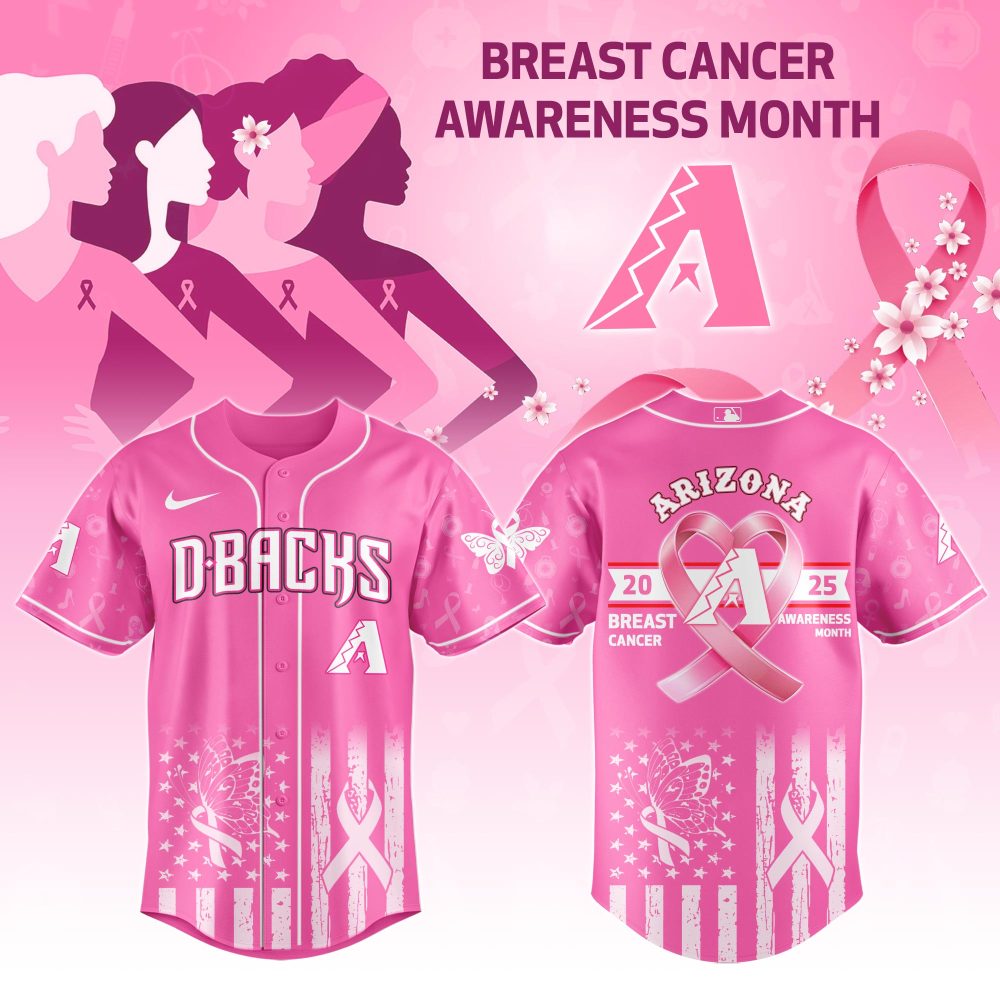Limited Edition Pink D-Backs Jersey - Support Breast Cancer Awareness Month