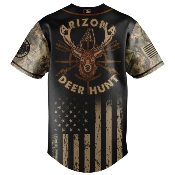 Arizona Deer Hunt Camo Baseball Jersey - Perfect For Hunting &amp; Outdoor Enthusiasts