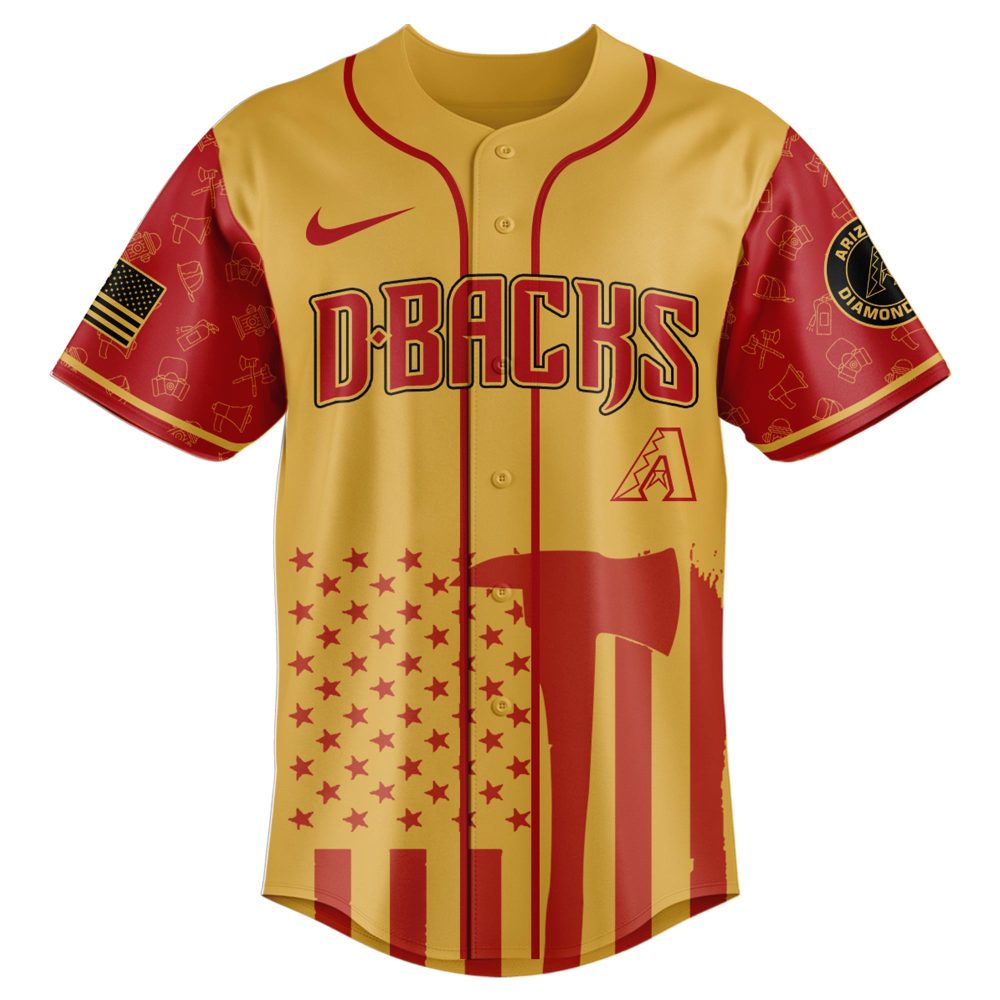 Limited Edition Firefighter Appreciation Jersey - Arizona Dbacks Tribute Gear