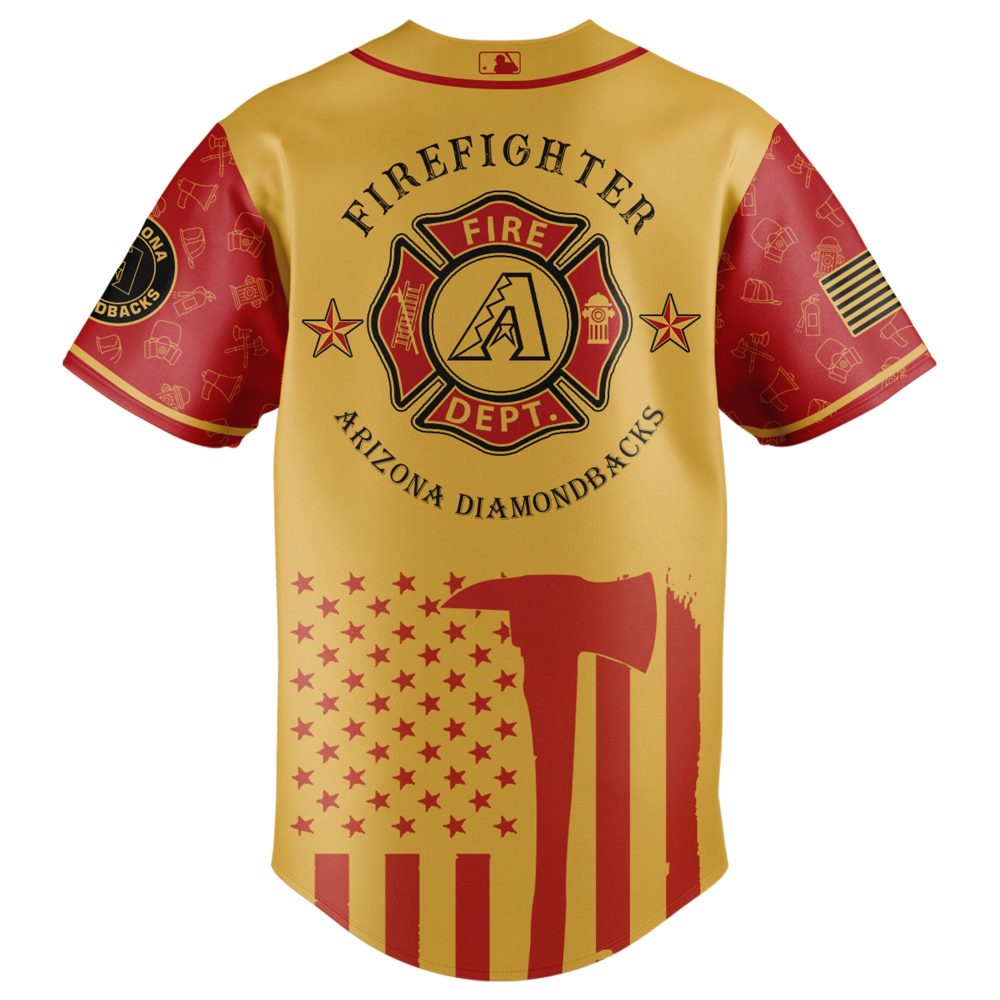 Limited Edition Firefighter Appreciation Jersey - Arizona Dbacks Tribute Gear