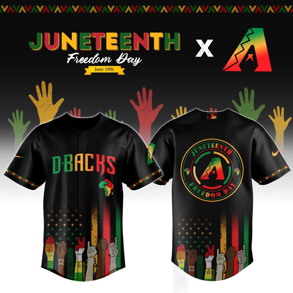 Celebrate Juneteenth With Dbacks Freedom Day Jersey – Vibrant Design &amp; Premium Quality