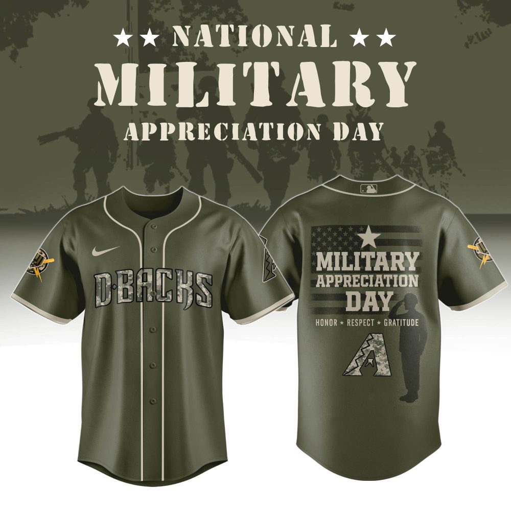 Honor Our Heroes: D-Backs Military Appreciation Day Jersey - Show Your Support!