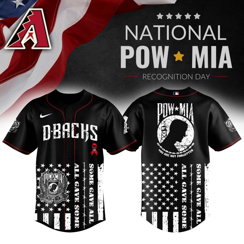Limited Edition D-Backs Pow*Mia Baseball Jersey - Honor &amp; Style Combined