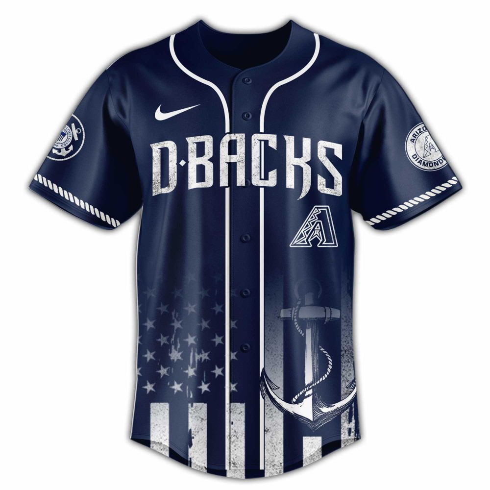 U.S. Coast Guard D-Backs Baseball Jersey - Semper Paratus Design, Limited Edition