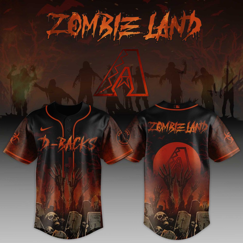 Zombie Land Baseball Jersey - Unique Halloween Sportswear With Spooky Design