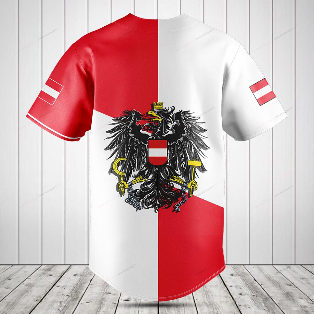 Stylish Austria Flag Baseball Jersey - Österreich Pride Apparel