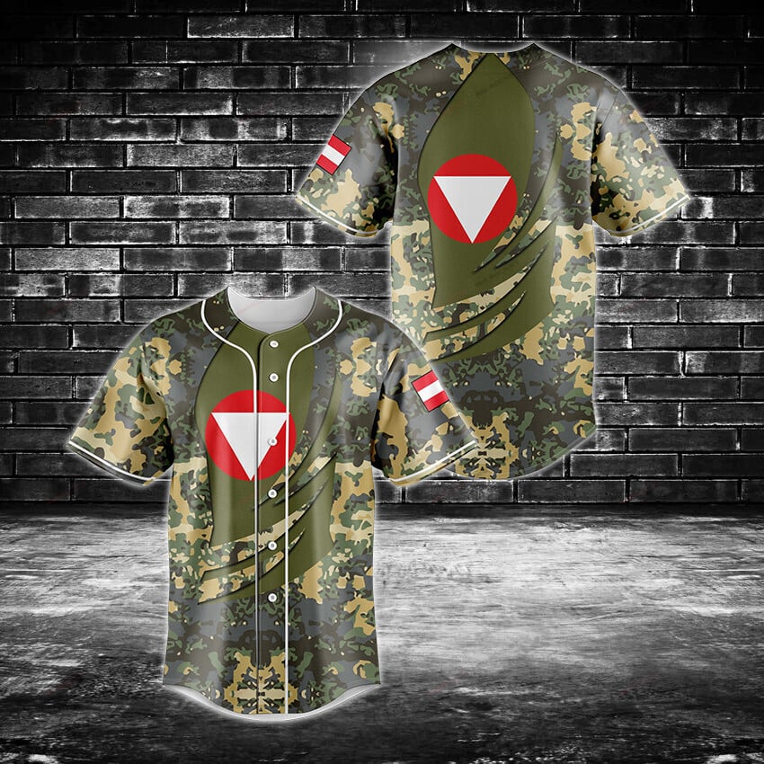 Camouflage Baseball Jersey With Unique Design – Perfect For Sports &amp; Streetwear Fans