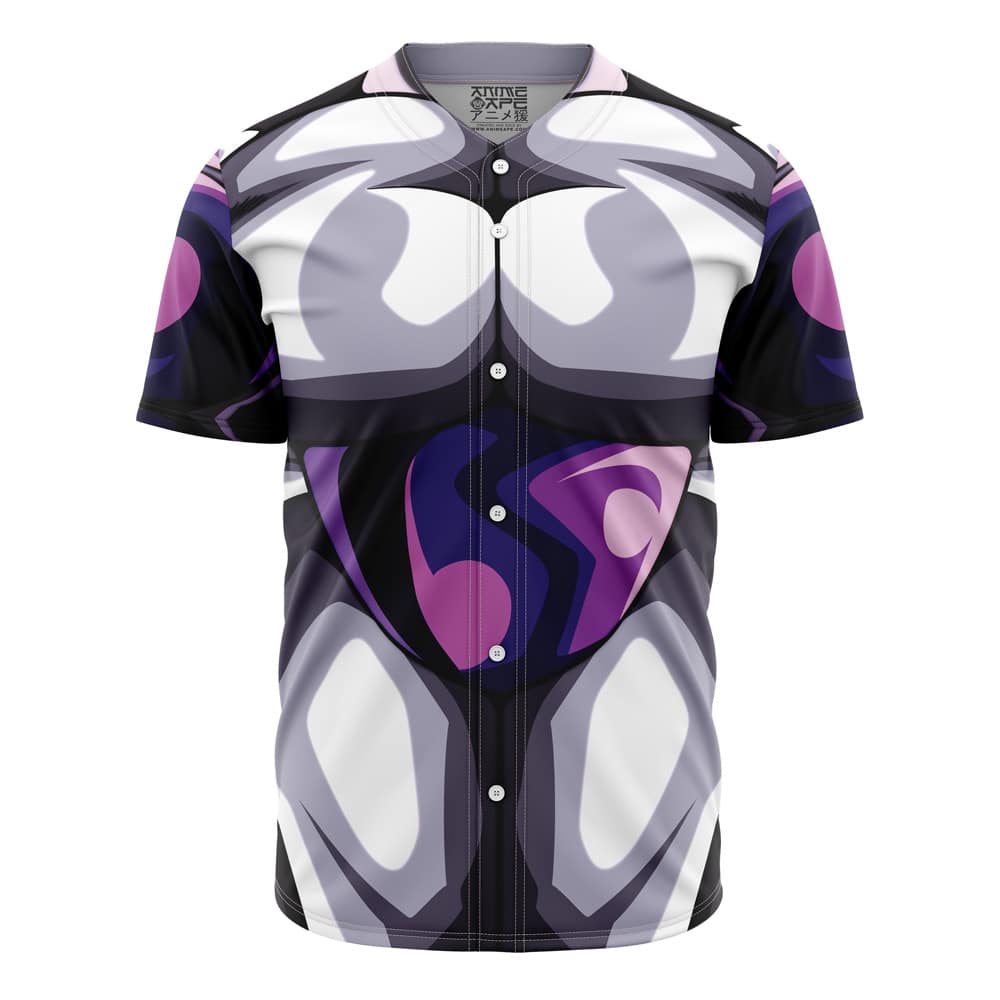 Vibrant Anime-Inspired Button-Up Shirt - Bold Purple &amp; Black Design For Stylish Fans