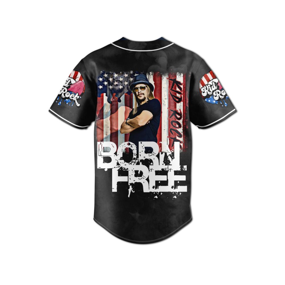 Patriotic Born Free Jersey Shirt – Stylish Americana Graphic Tees For Men