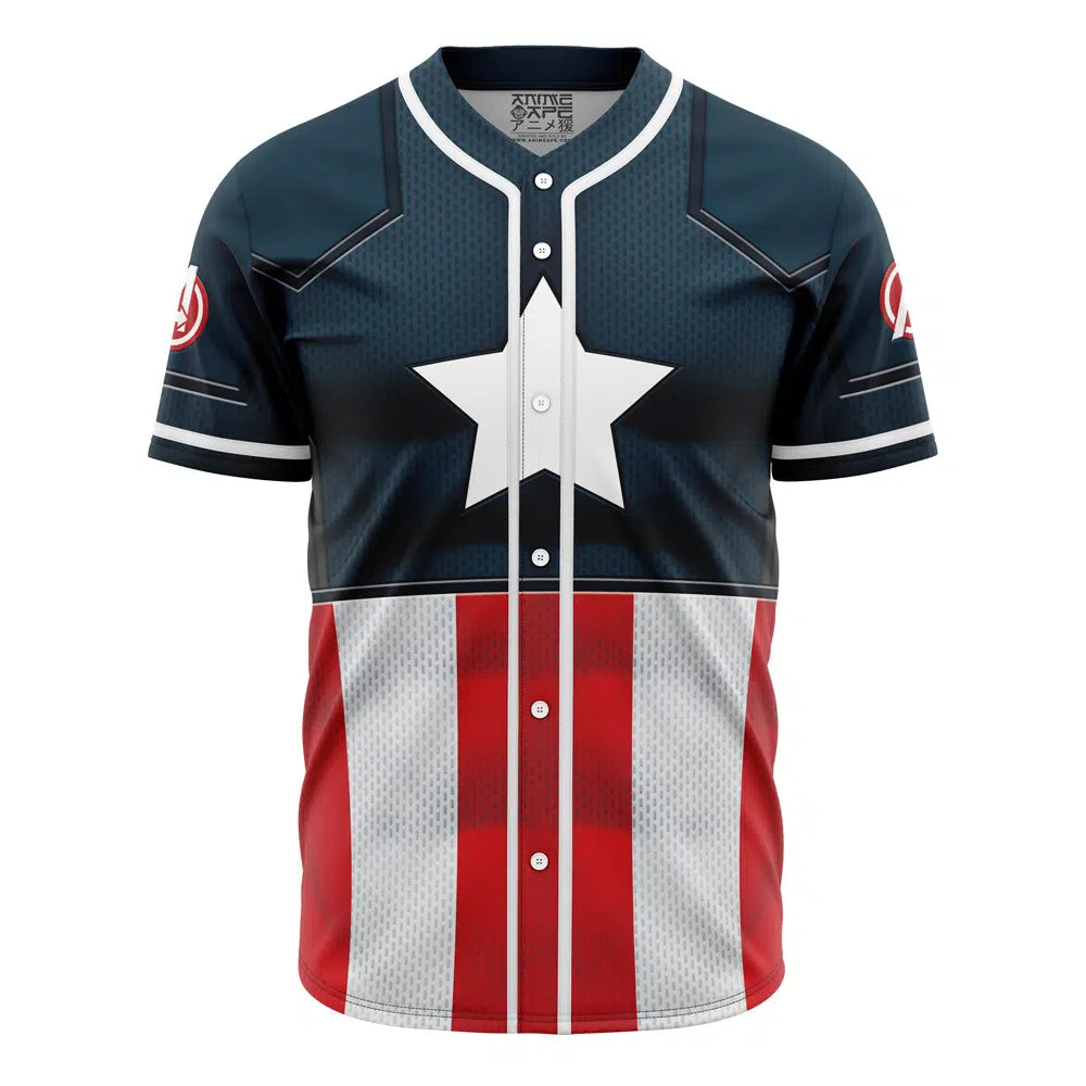 Patriotic Star &amp; Stripes Baseball Jersey – Bold Design For Fans &amp; Collectors