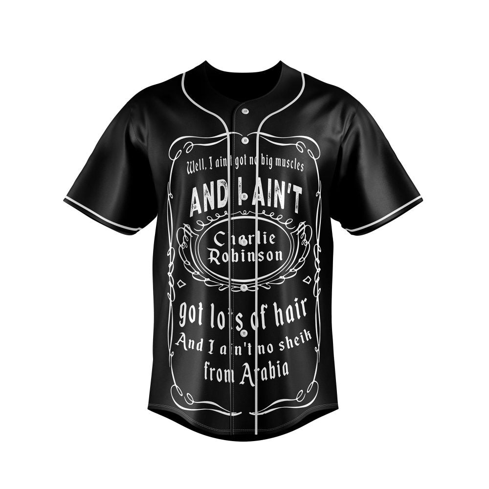Unique Charlie Robinson Tribute Jersey - Stylish Black Design For Fans