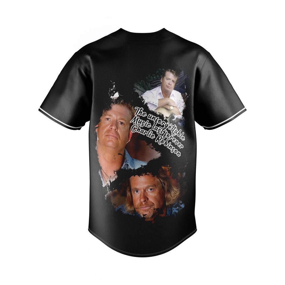 Unique Charlie Robinson Tribute Jersey - Stylish Black Design For Fans