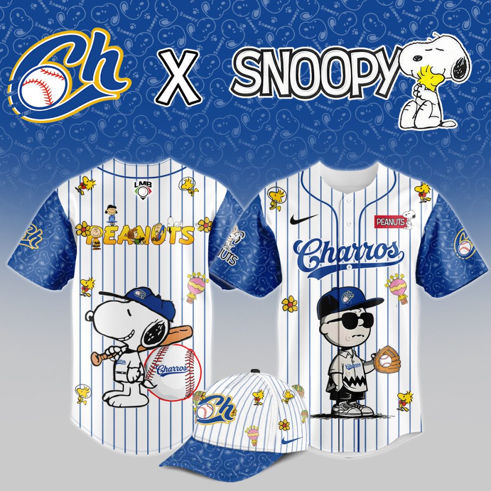 Limited Edition Snoopy X Charros Baseball Jersey - Peanuts Fan Collection