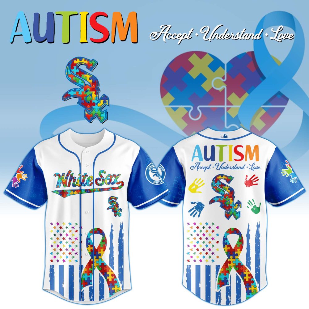 Autism Awareness Baseball Jersey - Colorful Puzzle Design, Support &amp; Style