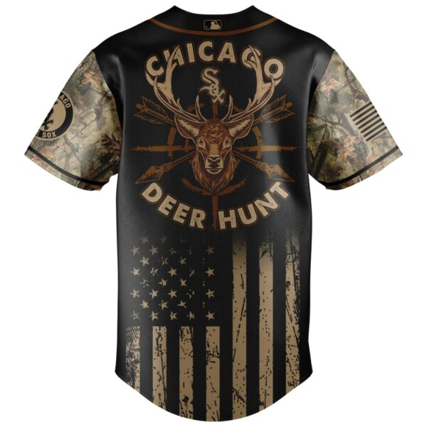 Limited Edition Chicago Hunting Jersey - Camo Design With Deer &amp; Flag Graphics