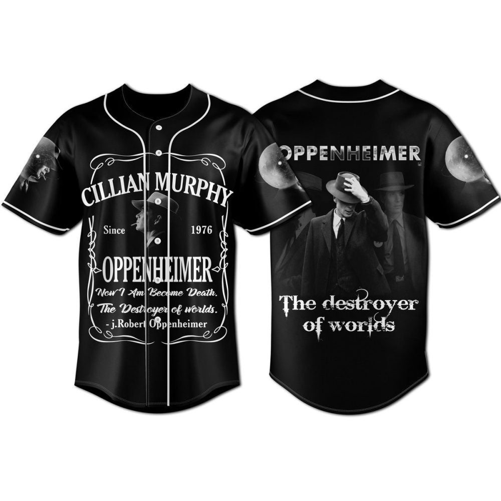 Stylish Oppenheimer Baseball Jersey - Unique Graphic Tee For Fans