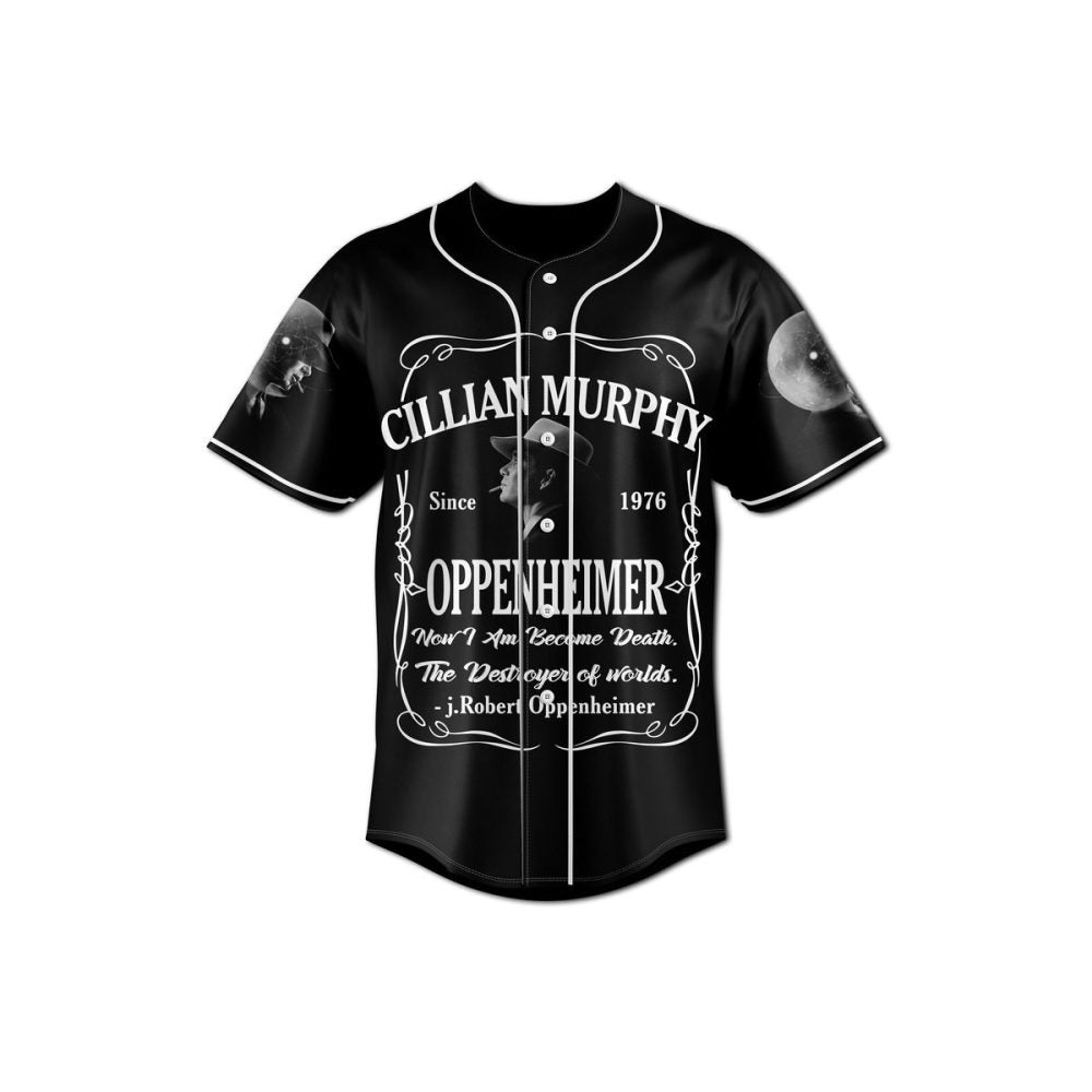 Stylish Oppenheimer Baseball Jersey - Unique Graphic Tee For Fans
