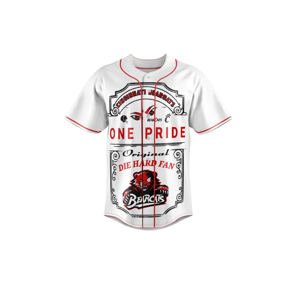 Official Cincinnati Bearcats Fan Jersey - Die Hard Pride Edition, Perfect For Game Days!🏈🔥