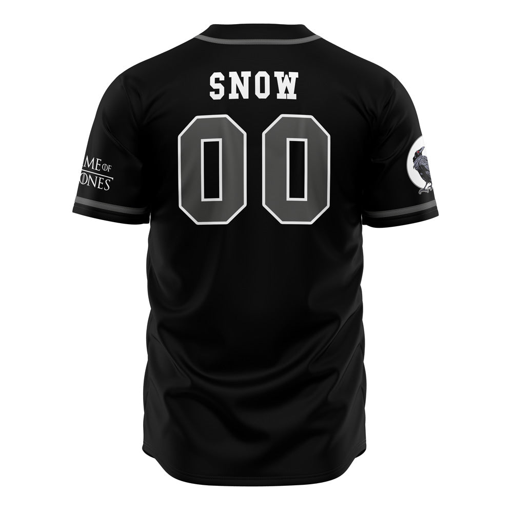 Game Of Thrones Castle Black Crow Baseball Jersey - Stylish Fan Apparel
