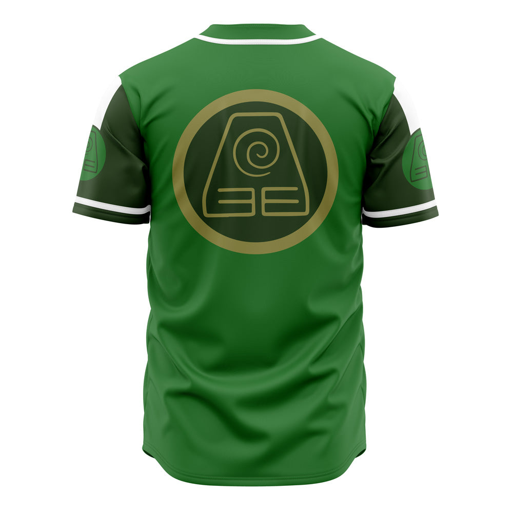 Earthbenders Green Baseball Jersey - Stylish Anime-Inspired Sportswear For Fans