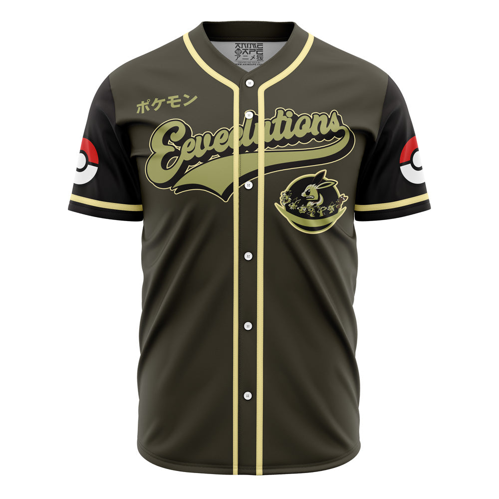 Stylish Pokémon Evolutions Baseball Jersey - Limited Edition Trainer Gear