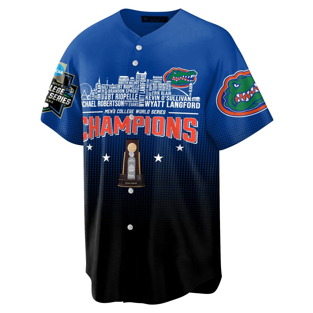 Florida Gators 2023 Baseball Jersey - Ncaa Champions Commemorative Gear