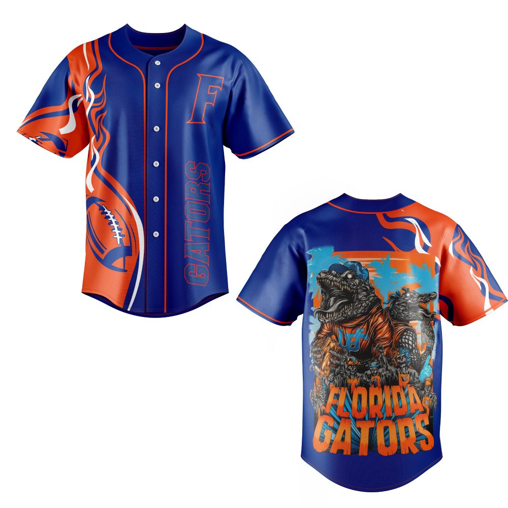 Florida Gators Fan Jersey - Vibrant Alligator Design Sports Shirt For Game Day