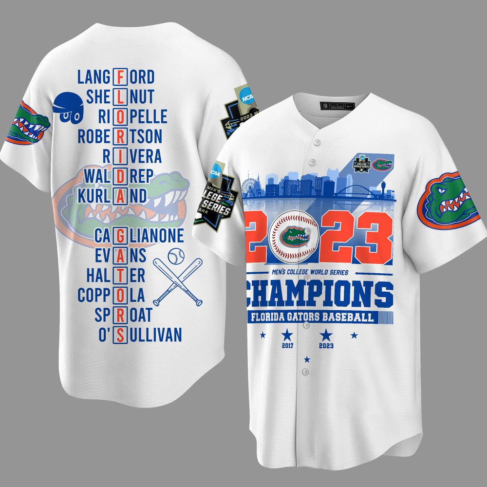 Florida Gators 2023 Champions Baseball Jersey – Celebrate Victory In Style!