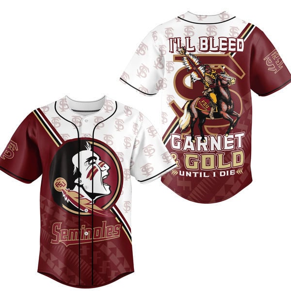 Florida State Seminoles Garnet &amp; Gold Baseball Jersey – Bold Fan Apparel