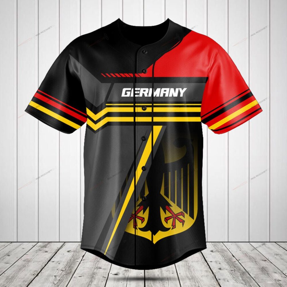 Stylish Germany Flag Baseball Jersey – Bold, Comfortable &amp; Perfect For Fans